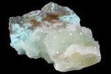 Quartz on Chrysocolla & Calcite - Peru #98095-1
